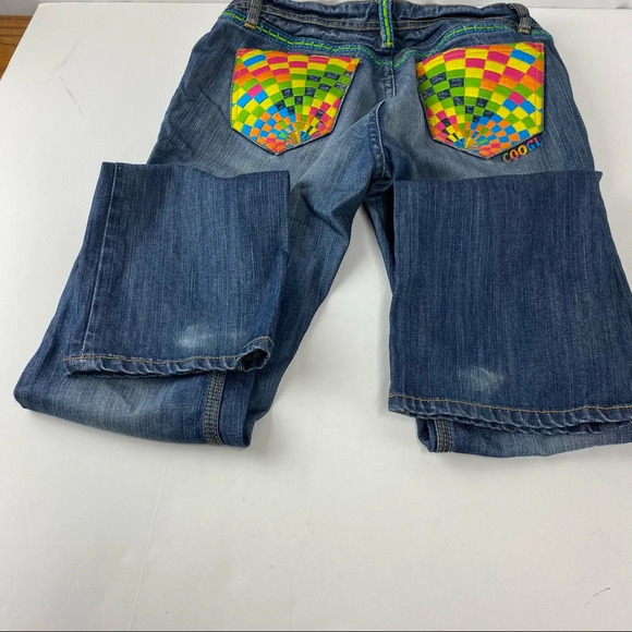 Coogi Women's 7/8 Jeans Embroidered Colorful Straight Leg SEE ALL PICS. - Picture 7 of 9